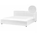 Beliani Cama con somier Bouclé LINARDS 230x242 Blanco