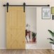 Herraje para Puerta Corredera Acero al Carbono HOMCOM 200 Negro