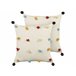Beliani Cojín decorativo FUSSEL Beige
