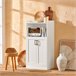 Aparador cocina para Microonda con 2 Puertas FSB47-W SoBuy Blanco