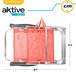 Silla baja reclinable aluminio coral Aktive Naranja