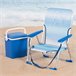Aktive Pack 2 sillas de playa plegables rayas Azul