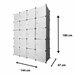 Armario Vestidor Cube Personalizable Boxed Premium 20 Cubos/Puertas Negro