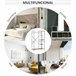 Perchero de Ropa Metal, Melamina de Madera HOMCOM Marron