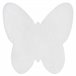 Alfombra de lavado moderna SHAPE 3150 Mariposa shaggy 80x80 Crema