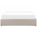 Beliani Cama con somier Poliéster DINAN 167x214 Beige