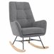 Sillón decorativo balancín PETER Gris