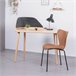 Escritorio de diseño en madera y terciopelo - Cattelan 109x56 Fresno