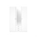 Armario Roma  puertas +  cajones con espejo sahara 148 Blanco