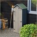 Armario de Jardín Madera de Abeto Outsunny 77 Gris