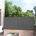 Toldo lateral doble Alcazaba - exterior - acero y poliéster 300x300 Gris