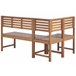 Beliani Conjunto de comedor TREIA Marron