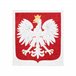 Alfombra lavable ANDRE 2309 emblema de Polonia Blanco