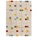 Alfombra shaggy geométrica BREMEN - ATTICGO 160x230 Blanco