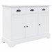 Aparador de puertas MDF madera de pino 4402117 Marron