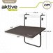 Mesa plegable balcón multiposición Aktive Antracita