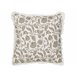 Beliani Cojín decorativo LIVISTONA Blanco/ Beige