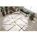 Alfombra EMERALD exclusivo 1012 circulo glamour 120x120 Crema