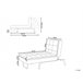 Beliani Chaise longue Terciopelo LOIRET Marron Claro