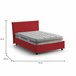 Cama plaza y media en tela Rojo