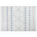 Beliani Alfombra de pelo corto MARGAND 160x230 Blanco/ Beige