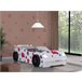 Cama coche 90X190 HAWAI con Led´s en frente Blanco