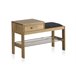 Banco zapatero de madera natural Madera