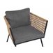 Beliani Conjunto bistro GARGANO Marron Claro