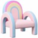Sillón Infantil Tablero Multicapa, MDF, Espuma, Poliéster ZONEKIZ Rosa