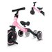 Triciclo dobrável que evolui para uma bicicleta de equilíbrio por 1 a 4 anos Rosa