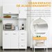 Alacena de Cocina Melamina de Madera HOMCOM, hogar - cocina 100 Blanco