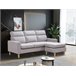 Sofa Agora + Puff Convertible en Chaise Longue Beige