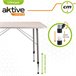 Mesa camping plegable altura regulable Aktive Camping Blanco