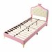 Cama infantil de pu Cama infantil de pu Rosa