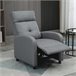 Sillón Relax Reclinable Poliéster, Espuma, Tablero Multicapa Gris