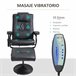 Sillón de Masaje Eléctrico PU y Acero HOMCOM Crudo