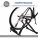 Rodillo Entrenamiento Bicicleta Acero HOMCOM Negro