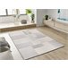 Alfombra geométrica con relieve BARESA - ATTICGO 133x190 Gris