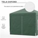 Carpa Plegable Tela Oxford, Acero Outsunny 295x295 Verde