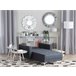 Beliani Chaise longue Poliéster ABERDEEN Grafito