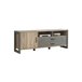 Mueble TV 1 puerta y 2 cajones INDUSTRY Gris/ Madera