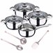 Batería de cocina 7 piezas en + Set 3pcs Utensilios de cocina Batería de cocina 7 piezas en + Set 3pcs Utensilios de cocina Multicolor