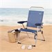 Aktive Silla plegable de playa con 4 posiciones Azul