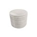 Puff redondo EVAN 45x36cm color beige Beige
