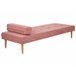 Beliani Chaise longue Poliéster NIORT Beliani Chaise longue Poliéster NIORT Rosa