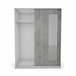 Armario ELEGANZA puertas correderas con espejo 150x195cm Blanco