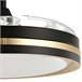Ventilador De Techo Metal Serie Miok Negro/ Dorado