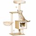 Árbol para Gatos Aglomerado de Madera, Felpa, Sisal PawHut Árbol para Gatos Aglomerado de Madera, Felpa, Sisal PawHut Beige