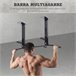 Barra de Dominadas Acero HOMCOM, deportes y ocio - musculación Negro