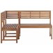 Beliani Conjunto de comedor TREIA Marron
